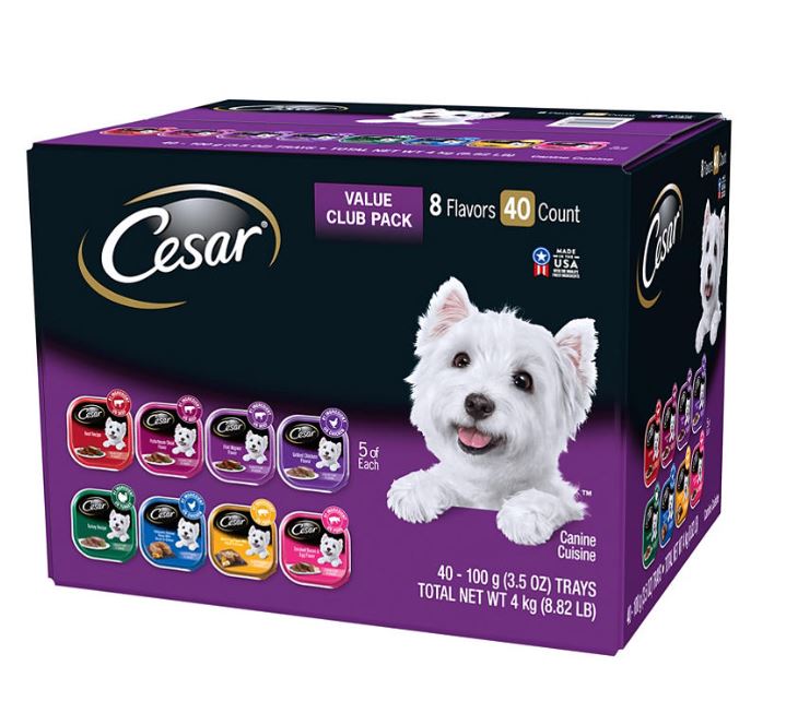 Cesar Canine Cuisine Wet Dog Food 8 Flavor Variety Pack Classic